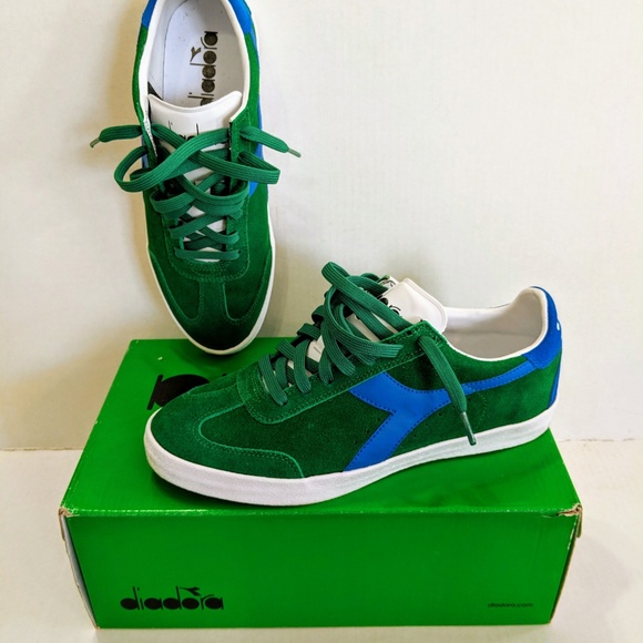 Diadora B. Original VLZ GREEN / BLUE *WORN ONCE* 9 - Picture 2 of 8
